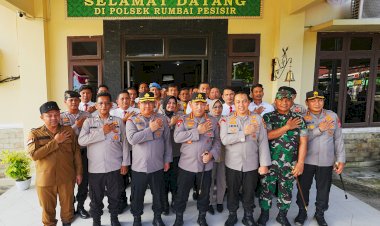 Pastikan pelayanan optimal, Kapolri Kunjungi Polsek Rumbai Pesisir