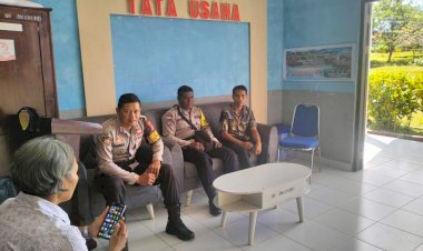 Kapolsek Rote Selatan : Tekan Angka Kriminalitas  Personel Polsek Lakukan Silahturahmi