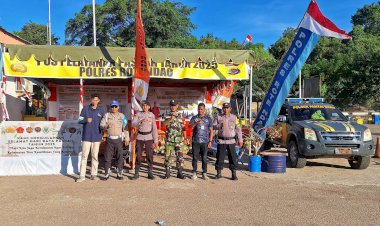 Personel Polsek Pantaibaru Lakukan Pengamanan Pada Pelabuhan Pantaibaru, Berikan Keamanan Bagi Masyarakat