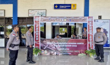 Kapolres Rote Ndao  : Pos Pengamanan Bandara D C Saudale  Selalu Siaga Dalam Setiap Operasi Kepolisian