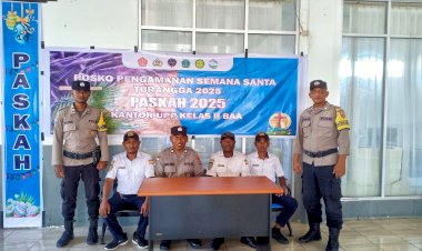 Kapolsek Lobalain : Pengamanan Maksimal Pada Pos Pam Pelabuhan Baa  Operasi Samana Santa Turangga 2025