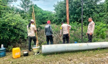 Kapolsek Rote Tengah : Kondisi Cuaca Yang Ekstrim, Personel Polsek Lakukan Edukasi Bagi Masyarakat Untuk Jaga Keselamatan