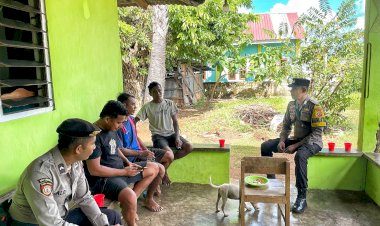 Kegiatan Preemtif Bhabinkamtibmas Polsek Rote Tengah Untuk Jaga Kamtibmas Tetap Kondusif