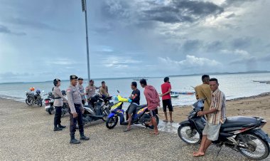 Polsek RBD Tingkatkan Edukasi Bagi Masyarakat Pesisir Untuk Utamakan Keselamatan Saat Cuaca Ekstrim