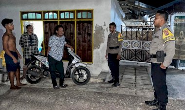 Personel Polsek Rote Barat Laut Gelar Patroli Malam Untuk Cegah Aksi Premanisme