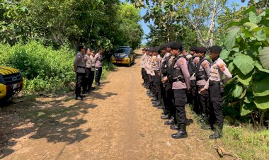 Polres Rote Ndao Melakukan Pengamanan Pemeriksaan Setempat Perkara Perdata Tanah Di Desa Seubela