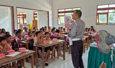 Operasi Pekat Turangga 2025, Satgas Kamseltibcarlantas Lakukan Sosialisasi Bagi Siswa