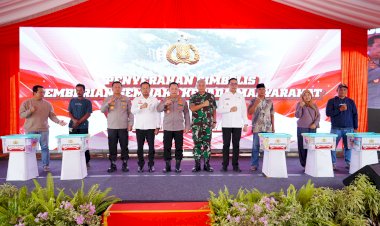 Kapolri Ground Breaking Asrama Polresta Samarinda, Komitmen Polri Tingkatkan Pelayanan kepada Masyarakat