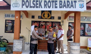 Kapolsek Rote Barat : Operasi Pekat Turangga 2025, Dua Pucuk Senpira Diserahkan Warga