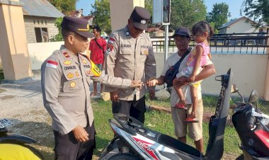 Operasi Pekat Turangga 2025, Polsek Rote Tengah Amankan Sajam Dan Miras Lokal Sopi