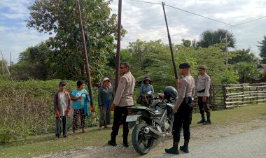 Personel Polsek Rote Tengah  Lakukan Patroli Dialogis Ciptakan Kenyamanan Bagi Warga