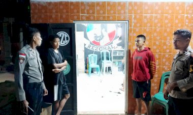 Patroli Malam Personel Polsek Rote Selatan Untuk Cegah Gangguan Kamtibmas
