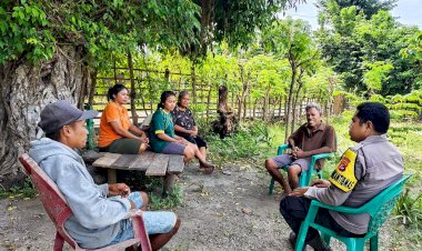 Melalui Kegiatan Sambang, Bhabinkamtibmas Polsek Pantaibaru Ingin Pastikan Warga Binaan Merasa Aman