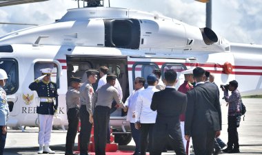 Helikopter AW 189 Polri Melaksanakan Pelayanan Penerbangan Kepresidenan untuk Presiden RI dan Presiden Perancis dengan Sukses