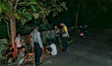 Patroli Malam Polsek Rote Selatan, Upaya Untuk Jaga Kamtibmas Tetap Kondusif Dan Cegah Aksi Kriminalitas