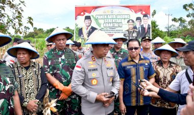 Kapolda NTT Pimpin Panen Raya Jagung Serentak, Dorong NTT Jadi Lumbung Pangan Nasional