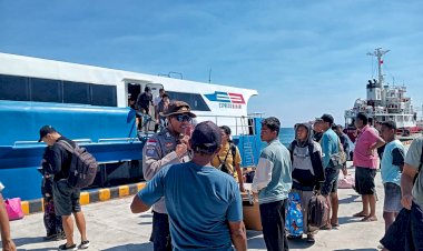 Personel Polsek Lobalain Tingkatkan Pengamanan Pada Pelabuhan Baa