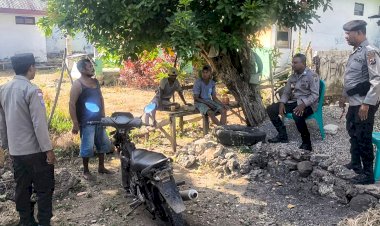 Polsek Rote Tengah Intensifkan Patroli Dialogis,  Himbau Warga Jaga Kamtibmas