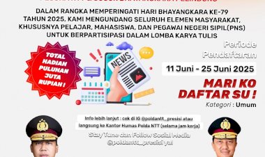 Sambut Hari Bhayangkara ke-79, Polda NTT Gelar Lomba Konten Kreatif dan Karya Tulis Berhadiah Puluhan Juta Rupiah