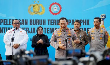 Kapolri Lepas 700 Buruh Terdampak PHK Untuk Kembali Bekerja, Wujud Kolaborasi Selesaikan Permasalahan Industrial