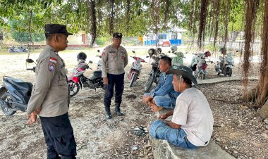 Kegiatan Patroli dan Sosialisasi Pencegahan Gangguan Kamtibmas Oleh Personel Polsek   Rote Tengah