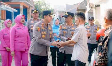 KONDISI RUMAH RUSAK PARAH,  KAPOLRES BEDAH RUMAH PURNAWIRAWAN POLRI