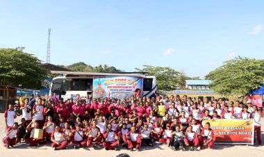 Car Free Day Bersama Masyarakat, Polres Rote Ndao Fasilitasi Layanan Publik Dan Bakti Kesehatan