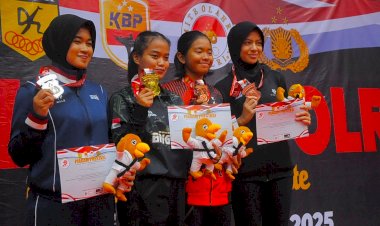 Cerita Polwan Brimob Polda Metro Raih Medali di Piala Kapolri 2025