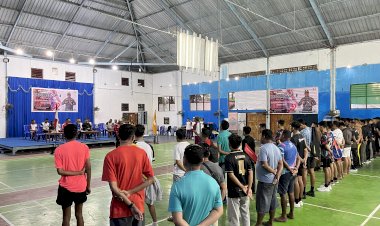 Sebanyak 41 Tim Mengikuti Tournament Badminton Kapolres Rote Ndao, Dalam Rangka Hari Bhayangkara Ke 79
