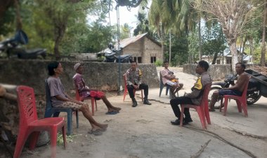 Upaya Preemtif Bhabinkamtibmas Polsek Rote Barat Daya Untuk  Jaga Kemitraan Dengan Masyarakat