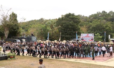Tarian Kebalai Menutup Rangkaian Kegiatan Upacara Peringatan Hari Bhayangkara Ke 79