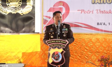 Kapolres Rote Ndao : Polri Untuk Masyarakat,  Polres Rote Ndao Akan Selalu Hadir Dalam Pemeliharaan Kamtibmas