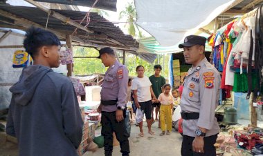 Personel Polsubsektor Suelain Lakukan Pengamanan  Pada Pasar Kuli Aisele