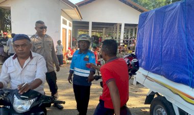 Kapolsek Rote Tengah  :  Laporkan Setiap Potensi Gangguan Kamtibmas Melalui Layanan Call Center 110 Maupun Piket Polsek Rote Tengah