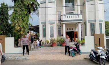 Pengamanan Ibadah Minggu Oleh Personel Polsek Lobalain