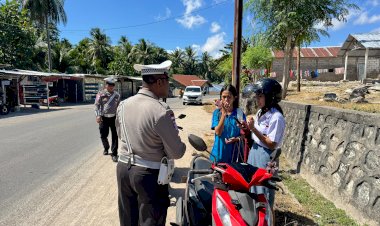Operasi Patuh Turangga 2025 Hari Kedua, Dikmas Lantas  Bagi  Pengendara Dibawah Umur