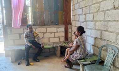 Bhabinkamtibmas Kalurahan Busalangga Jalin Kemitraan dengan Warga Melalui Sambang Kamtibmas