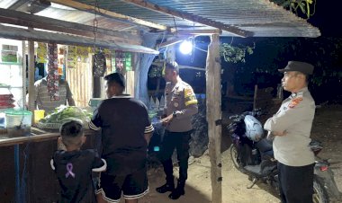 Patroli Malam, Upaya Polsek Rote Tengah Ciptakan Kamtibmas Yang Aman