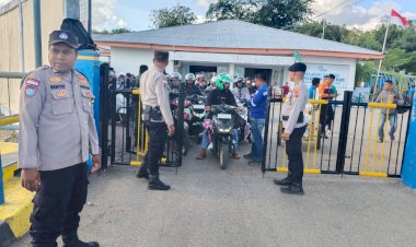 Kegiatan Pengamanan Pada Pelabuhan Pantaibaru Untuk Menjamin Keamanan Pengguna Jasa  Transportasi Laut