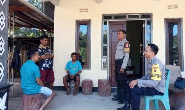 Kegiatan Sambang Bhabinkamtibmas  Polsek Rote Selatan Untuk Jaga Kemitraan Dengan Warga Binaan
