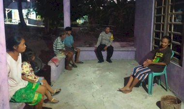 Kegiatan Preventif,  Upaya Bhabinkamtibmas Polsek RBL Cegah Gangguan Kamtibmas Dan Jalin Kemitraan Dengan Warga