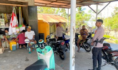 Patroli Dialogis Dan  Edukasi Pembinaan Kamtibmas Bagi Masyarakat Oleh Personel Polsek Rote Barat Daya