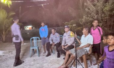 Personel Polsek Rote Barat Daya Laksanakan Patroli KRYD  Cegah Potensi Gangguan Kamtibmas