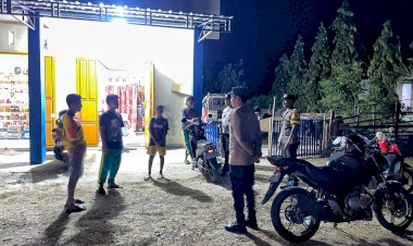 Patroli Malam Personel Polsek Rote Tengah, Wujud Polri Untuk Masyarakat Dalam Ciptakan Rasa Aman