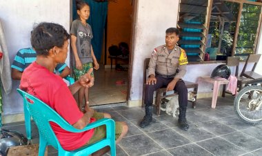Kegiatan Sambang Bhabinkamtibmas Polsek Lobalain Untuk Jamin Keamanan Warga Binaan