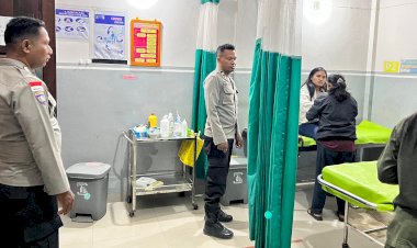 Karena Jarak Pandang Terbatas, Pengendara Motor Tabrak Kambing dan Alami Sejumlah Luka Lecet.