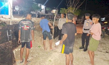 Patroli Malam Polsek Rote Tengah, Langkah Pencegahan Aksi Kriminalitas