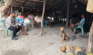 Sambangi Warga Binaan, Bhabinkamtibmas Polsek Rote Tengah Ajak Untuk Bijak Bermedsos