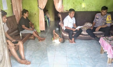 Bhabinkamtibmas Polsek Lobalain Laksanakan Kegiatan Sambang, Wujud Kedekatan Polri dan Masyarakat