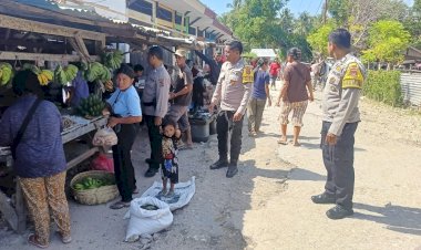 Polsek RBL Tingkatkan Pengamaanan Pada Pasar Busalangga